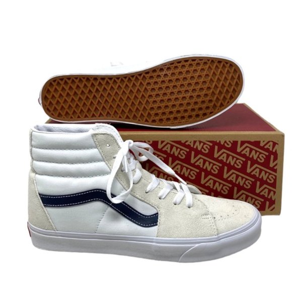 VANS Sk8-Hi Classic Sport Shoes Suede Canvas Sneakers SB White Women VN0A32QG9YG - Picture 5 of 9